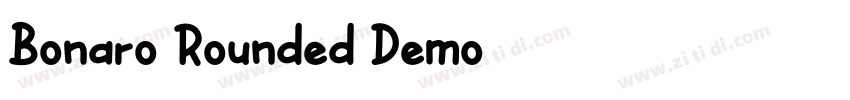 Bonaro Rounded Demo字体转换